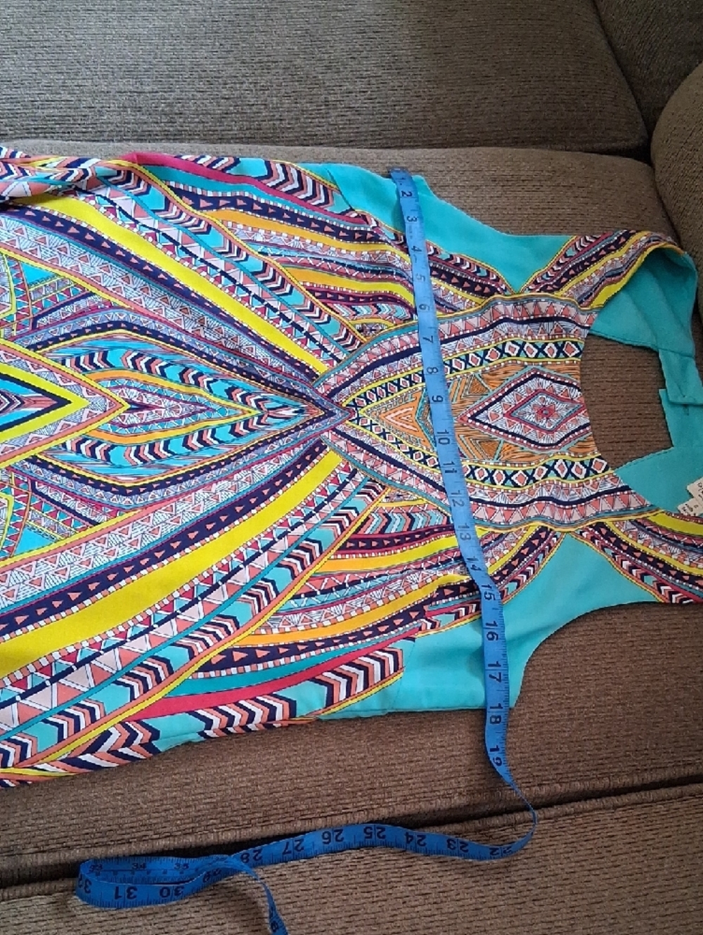 Pink Owl Multicolor Tribal Print Mini Dress - Picture 5 of 7